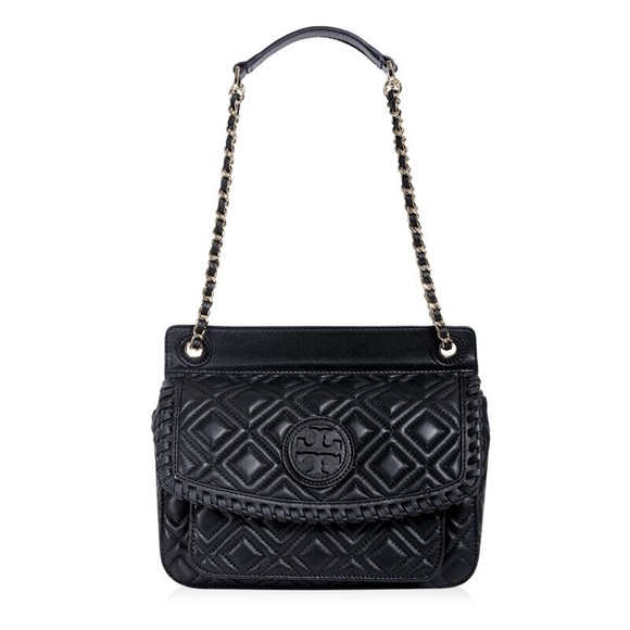 TORY BURCH Marion Qualified Shoulder Bag in Elegant Black - Picture 1 of 9